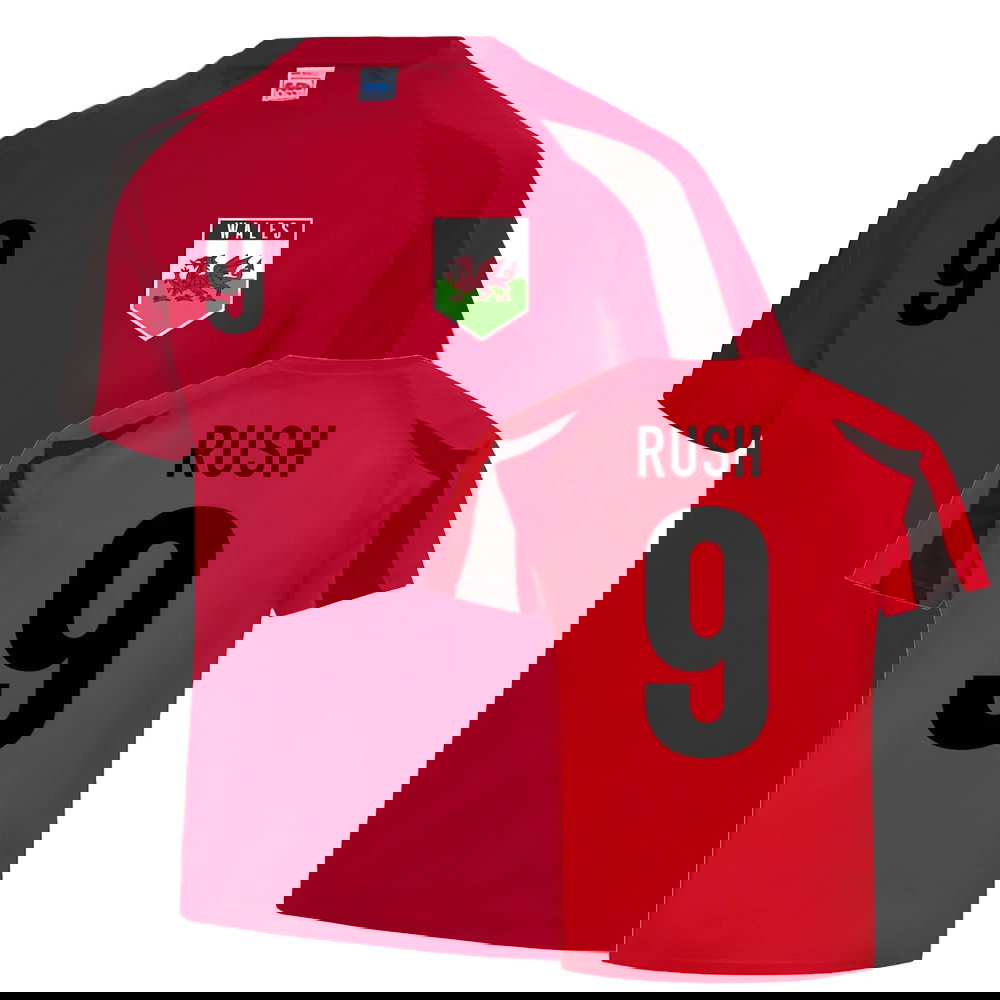 Ian Rush Wales Sports Training Jersey (Red)