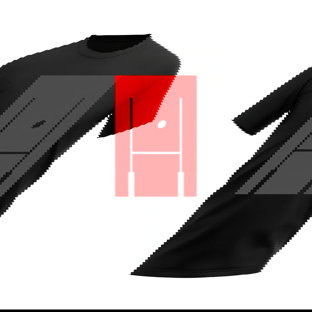 Between The Posts Logo Rugby T-Shirt (Black)