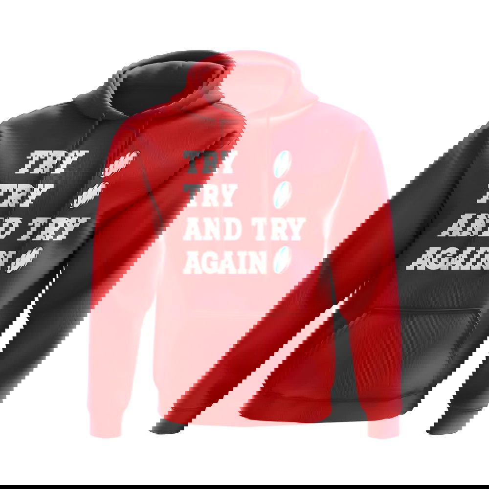 Try, Try & Try Again Hoody (Red)