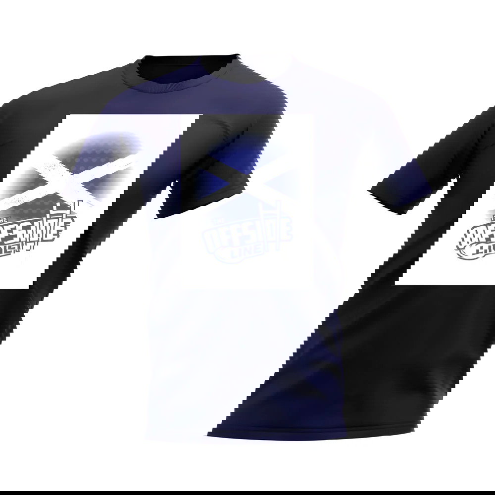 The Offside Line Scotland Flag T-Shirt (Navy)