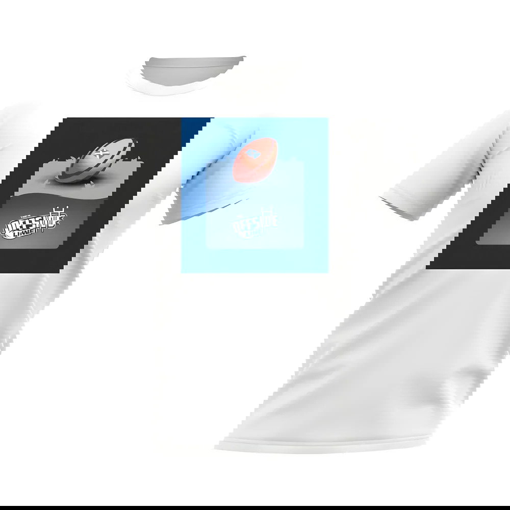 The Offside Line Scotland Rugby Pitch T-Shirt (White)