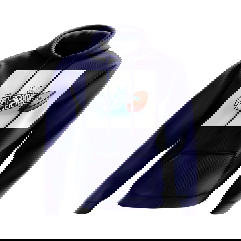 The Offside Line Rugby Ball Logo Hoody (Navy)