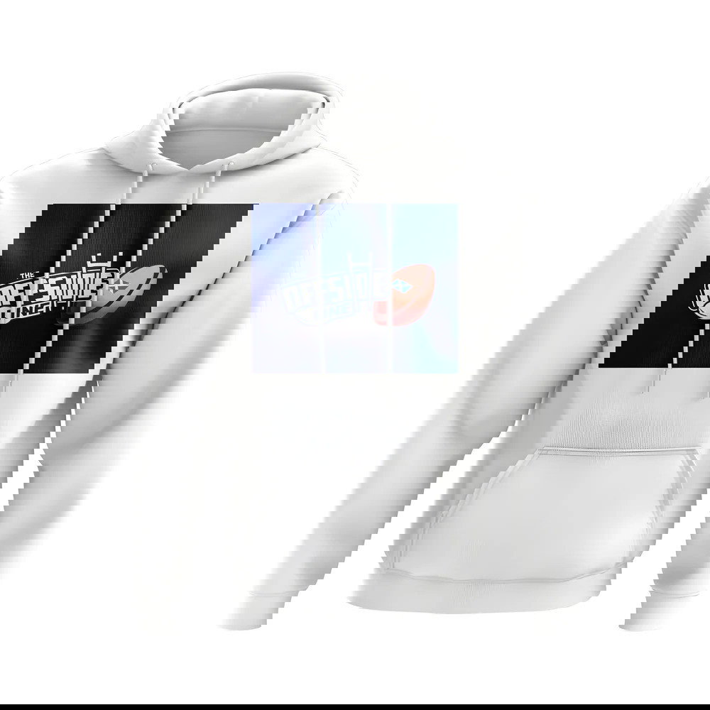 The Offside Line Rugby Ball Logo Hoody (White)