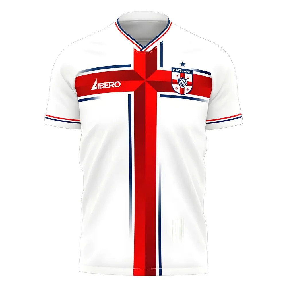 2025-2026 England Home Cross Concept Shirt (Libero) Adult Short Sleeve (Bowen 20)