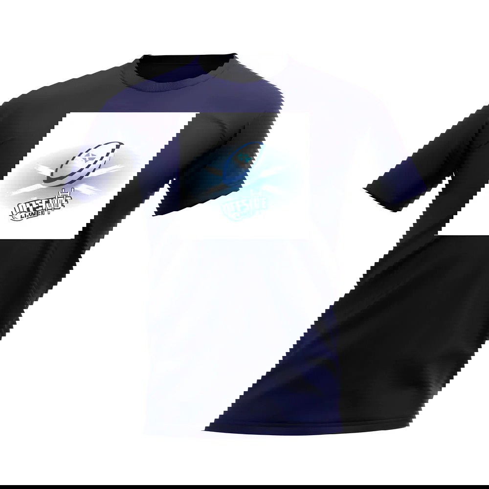 The Offside Line Rugby Ball Scotland Flag T-Shirt (Navy)