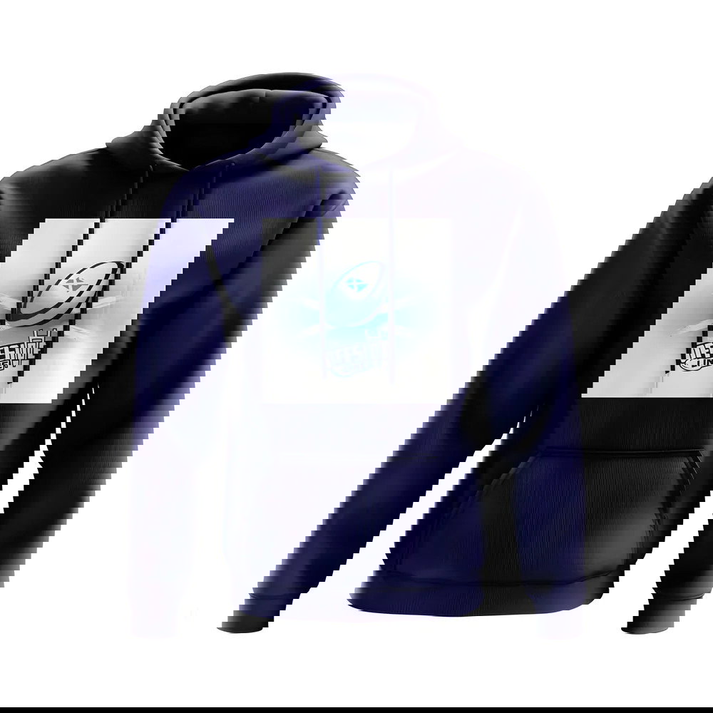 The Offside Line Rugby Ball Scotland Flag Hoody (Navy)