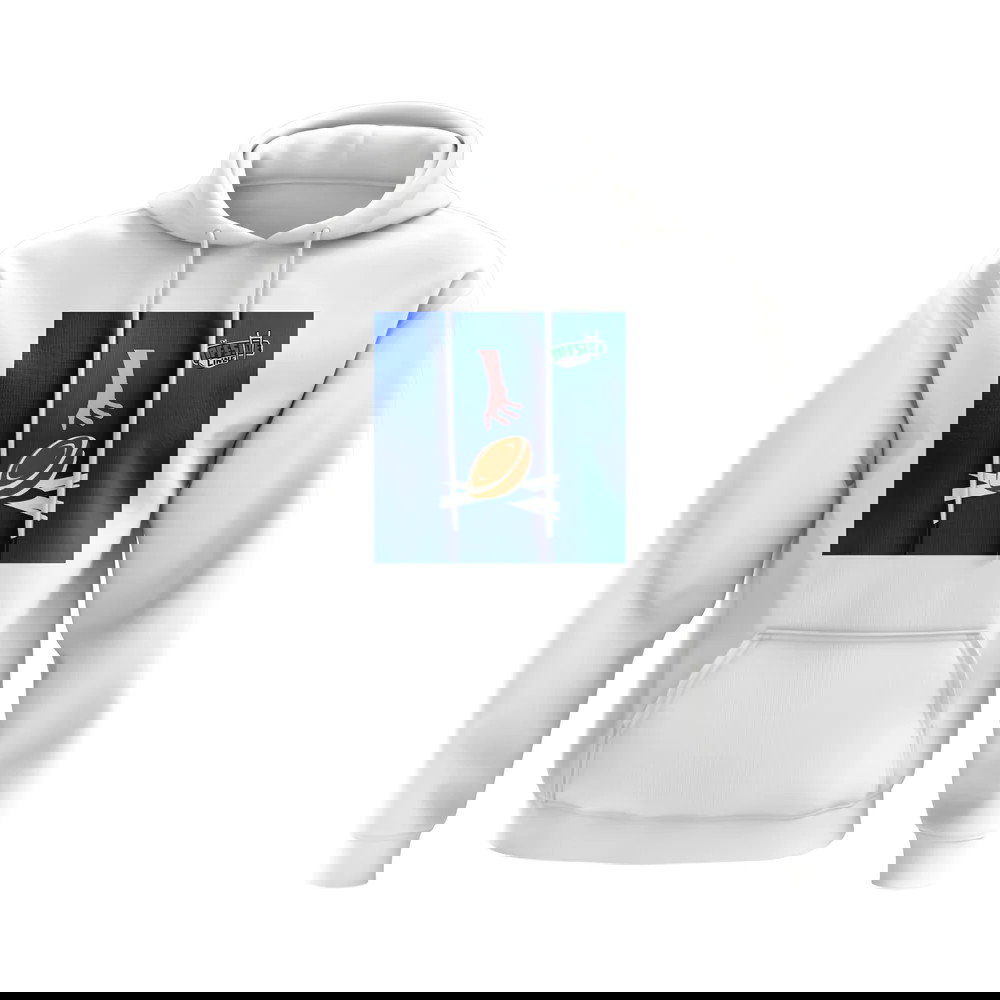 Scotland Rugby Ball Try Hoody (White/Blue)