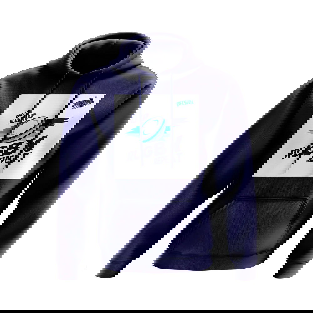 Eat, Sleep, Rugby Repeat Hoody - Version 5 (Navy/White)