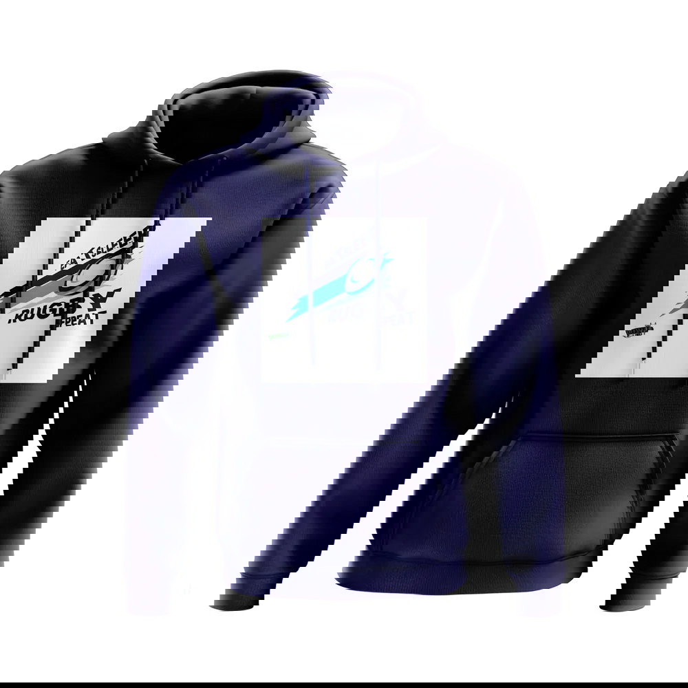 Eat, Sleep, Rugby Repeat Hoody - Version 6 (Navy/White)