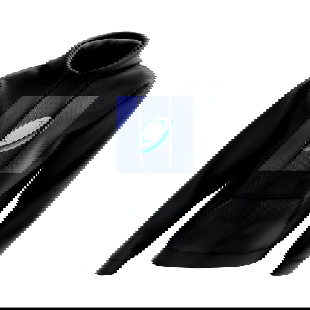 Rugby Ball Hoody (Black/Blue)