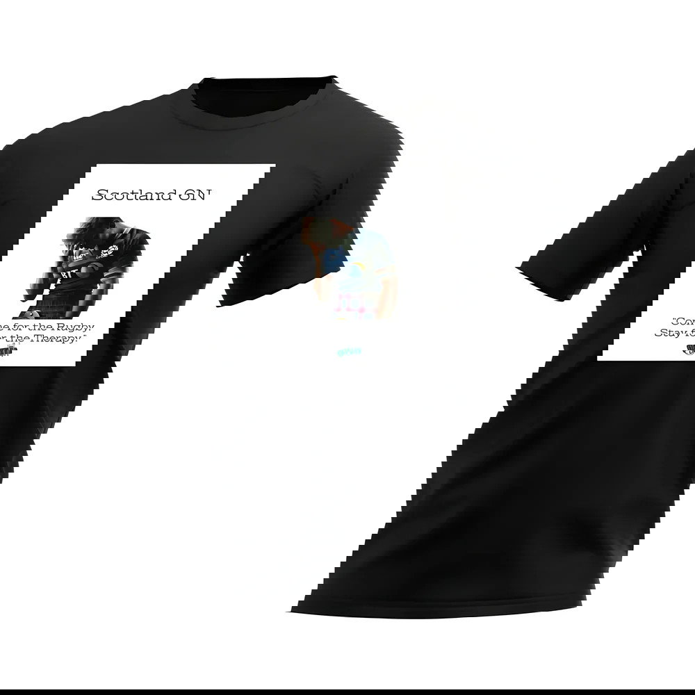 Scotland Therapy Rugby T-Shirt (Black)