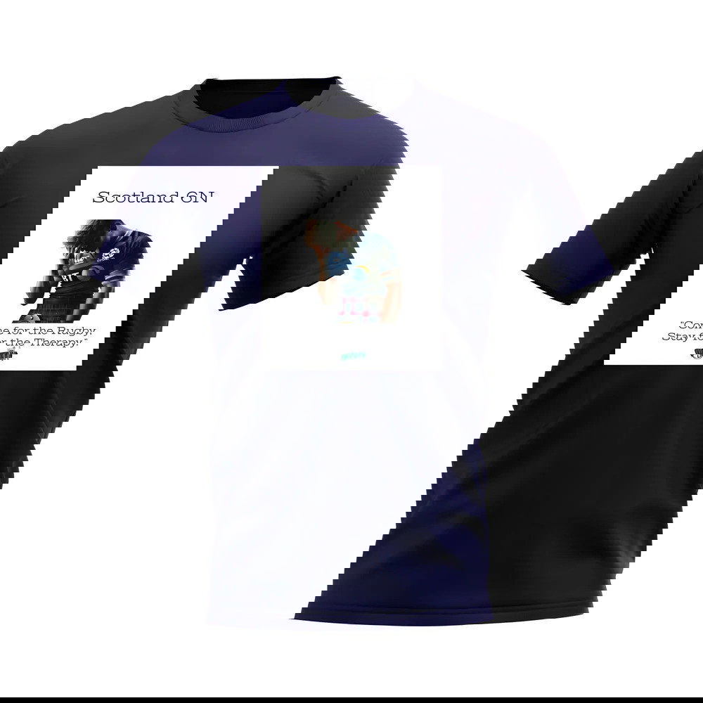 Scotland Therapy Rugby T-Shirt (Navy)