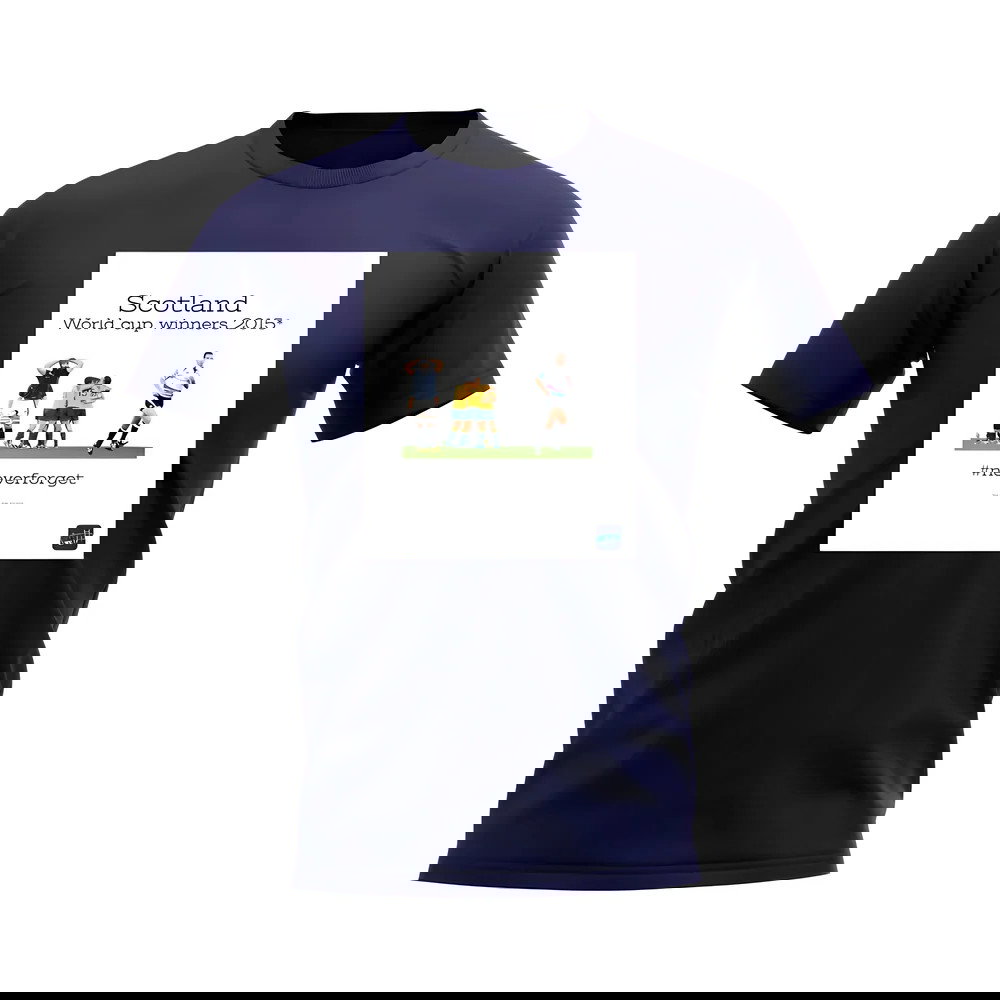 Scotland 2015 Rugby T-Shirt (Navy/White)