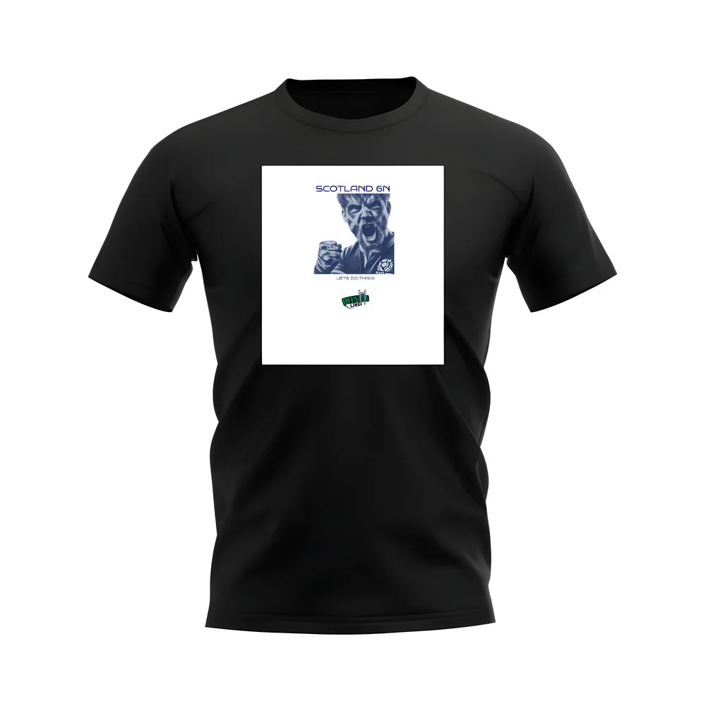 Scotland Lets Do This Rugby T-Shirt (Black/White)