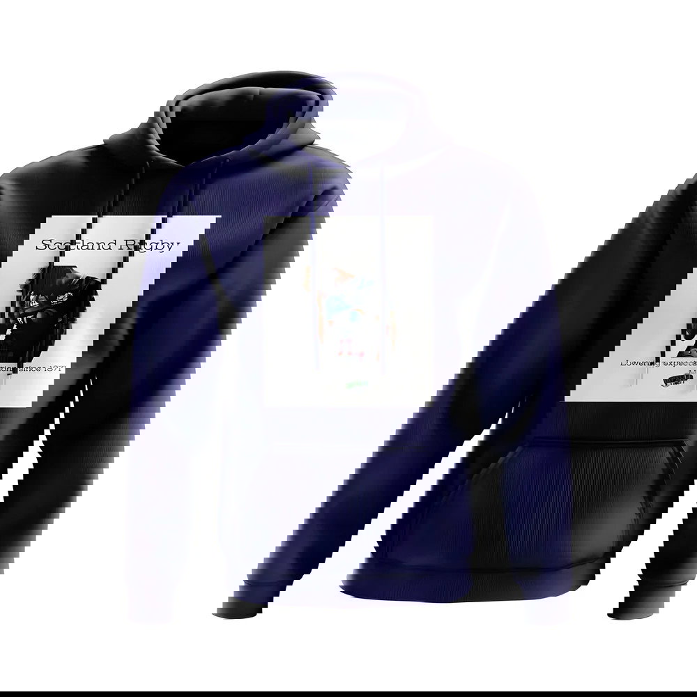 Scotland Expectations Rugby Hoody (Navy/White)