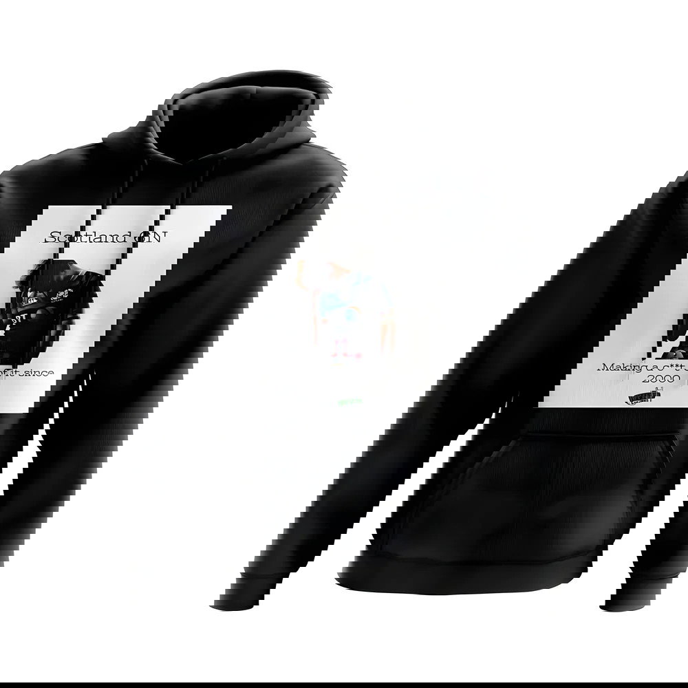 Scotland 2000 Rugby Hoody (Black/White)