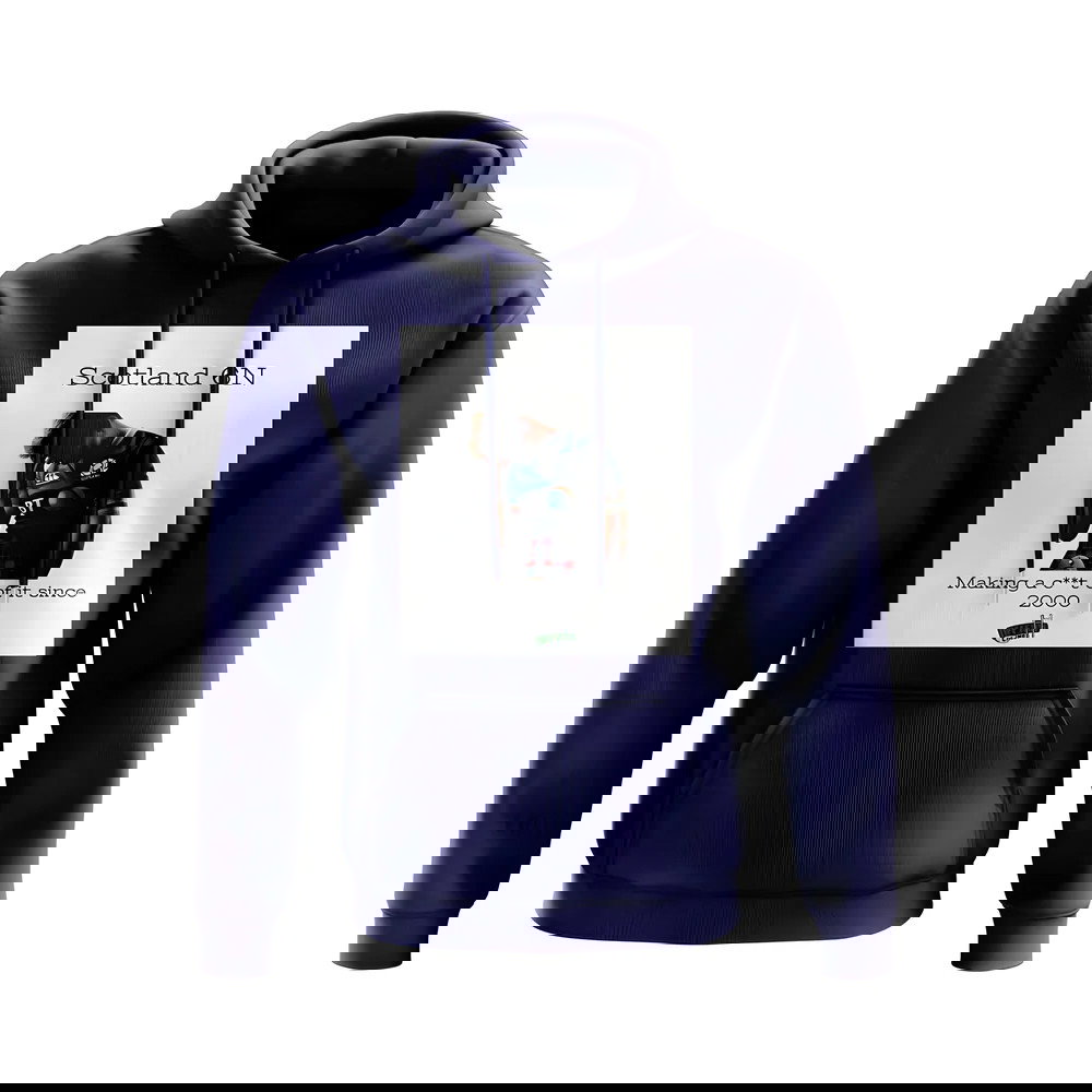 Scotland 2000 Rugby Hoody (Navy/White)