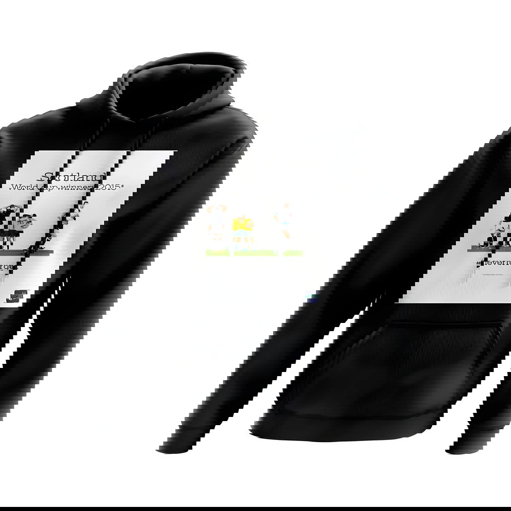 Scotland 2015 Rugby Hoody (Black/White)