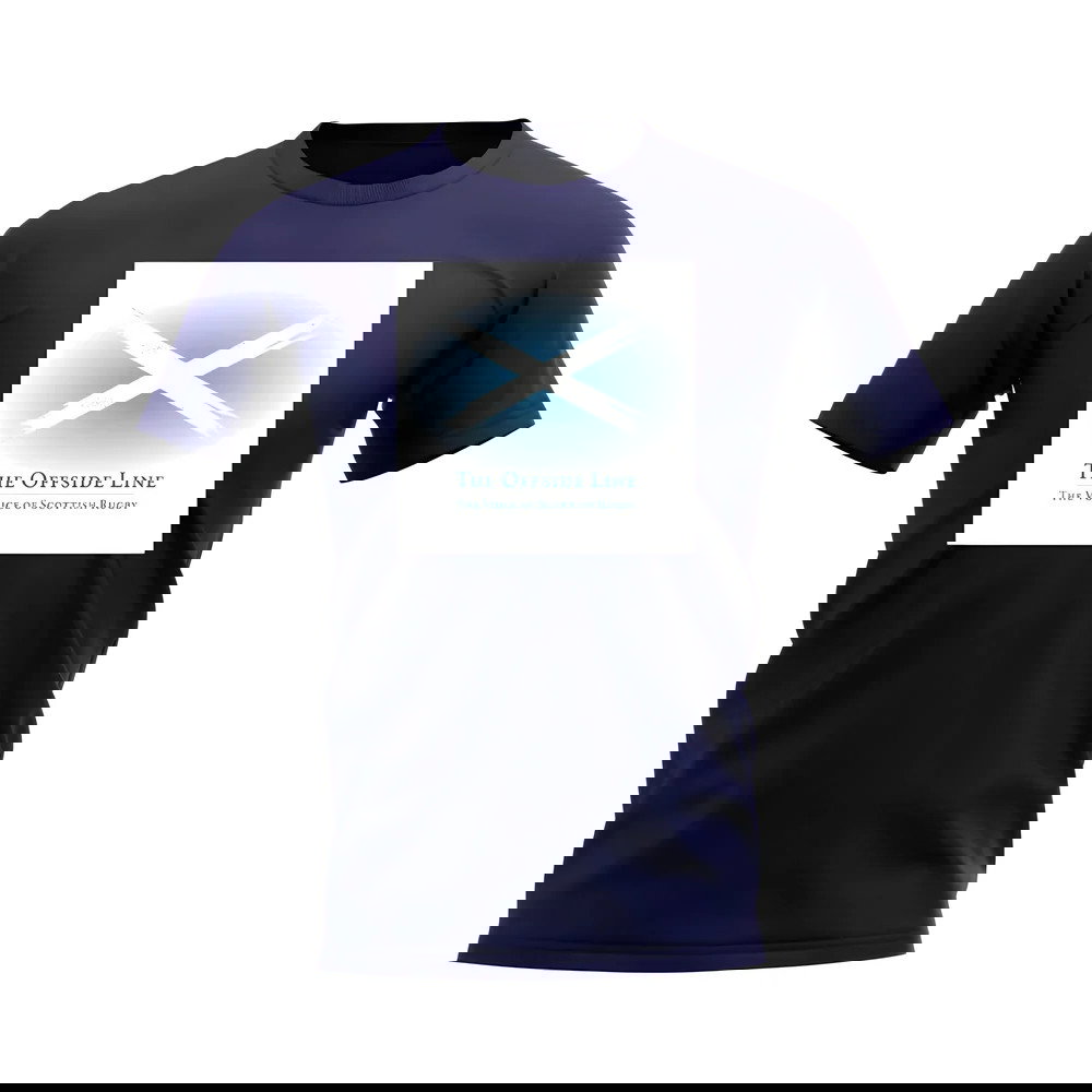 Scotland Offside Line T-Shirt (Navy/White)