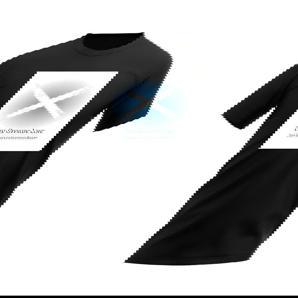 Scotland Offside Line T-Shirt (Black/White)