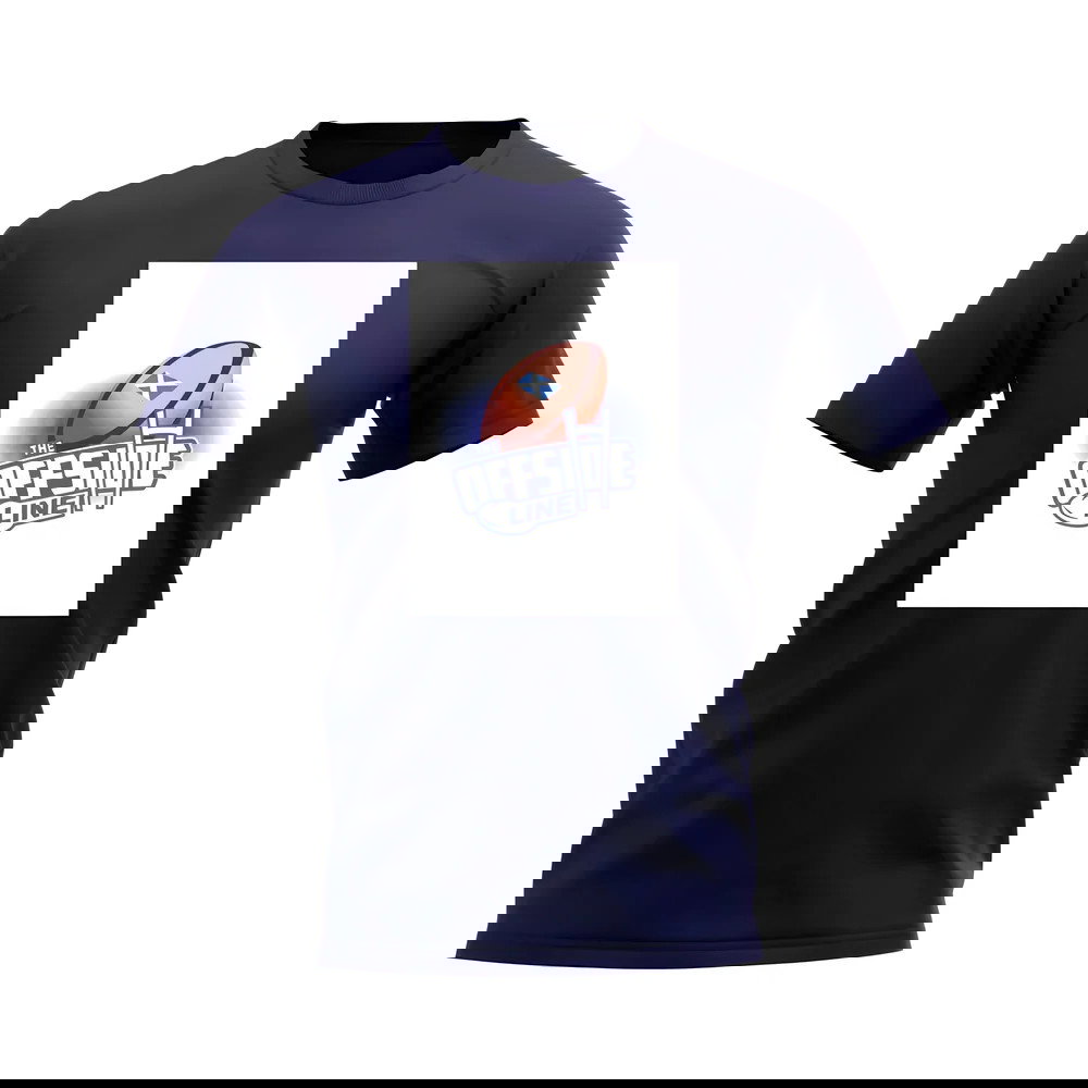 Scotland Ball Offside Line T-Shirt (Black/White)