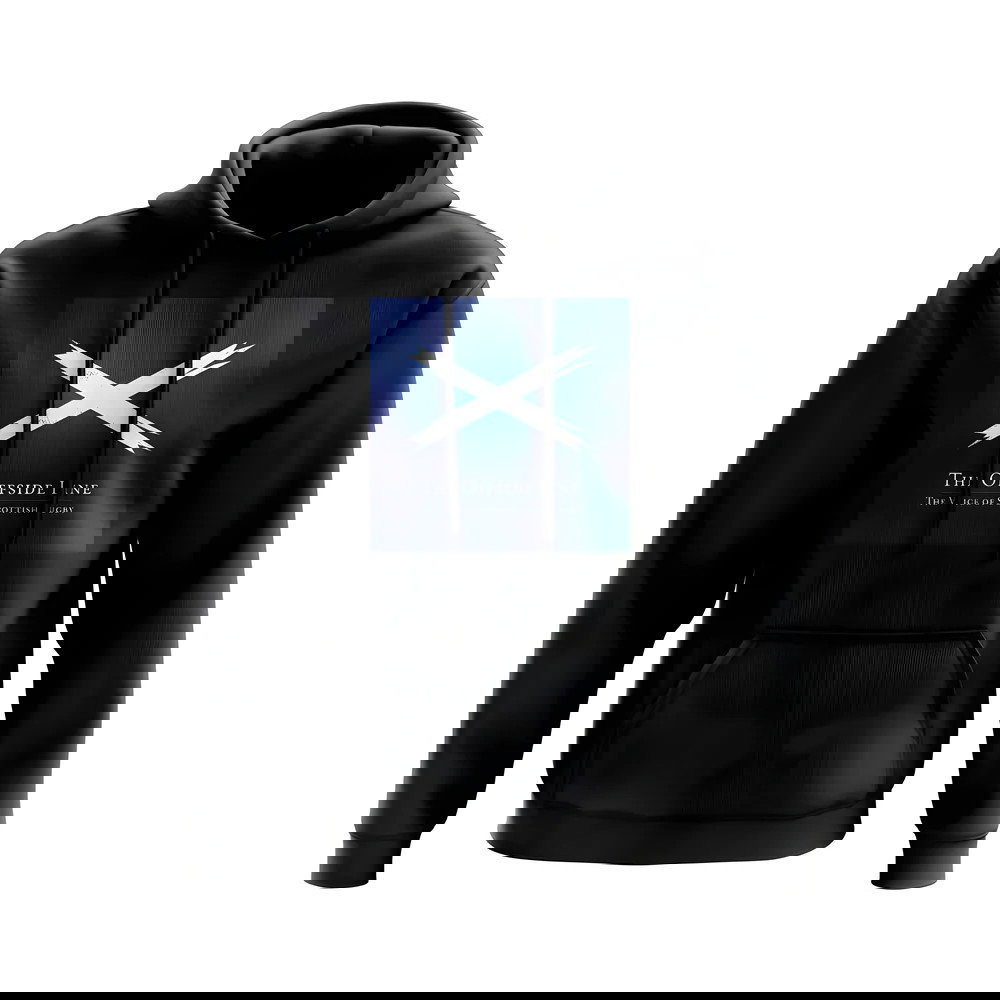 Scotland Offside Line Rugby Hoody (Black/Navy)