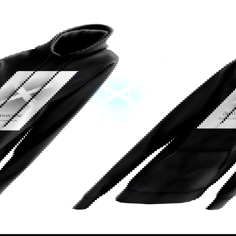 Scotland Offside Line Rugby Hoody (Black/White)