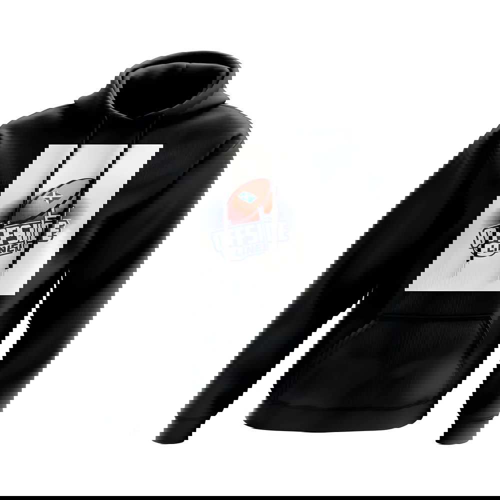 Scotland Ball Offside Line Rugby Hoody (Black/White)