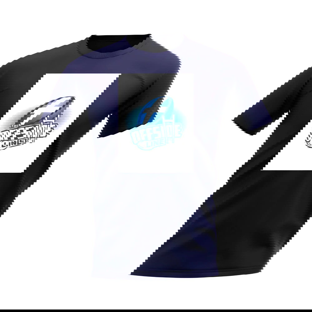 Scotland Offside Line Logo Rugby T-Shirt - Version 1 (Navy/White)