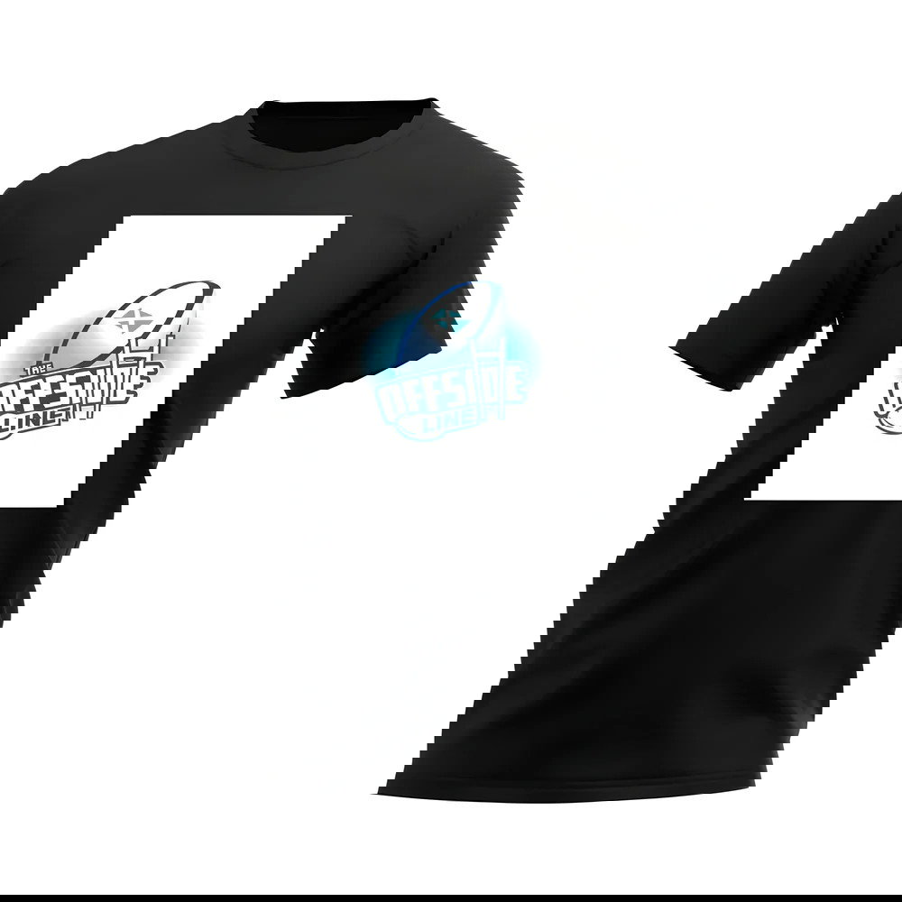 Scotland Offside Line Logo Rugby T-Shirt - Version 2 (Black/White)