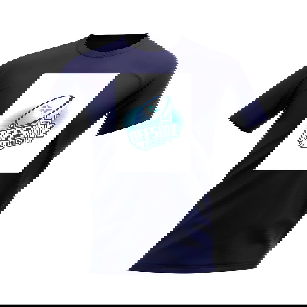 Scotland Offside Line Logo Rugby T-Shirt - Version 2 (Navy/White)