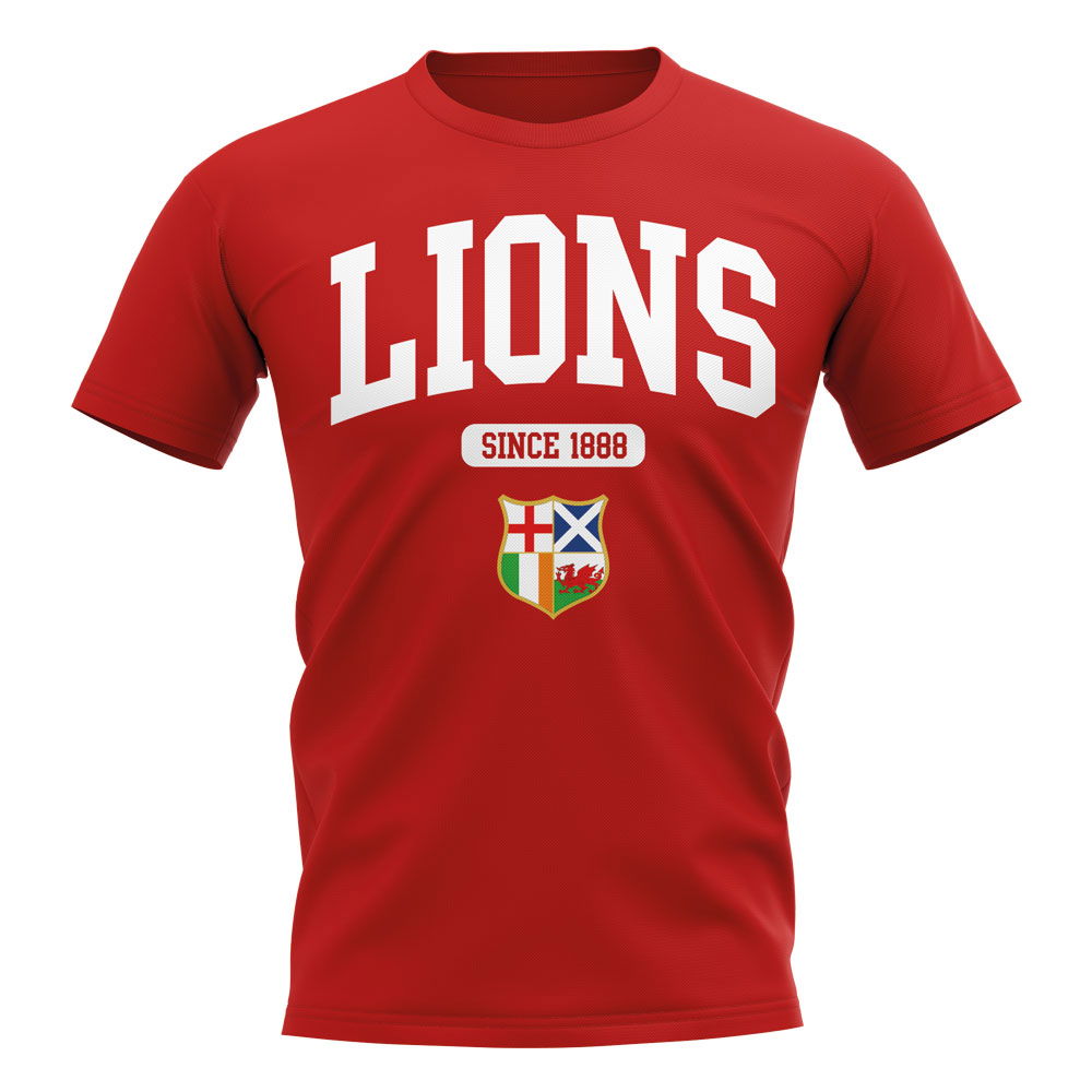 British and Irish Lions Since 1888 T-Shirt (Red) (Dallaglio 8)