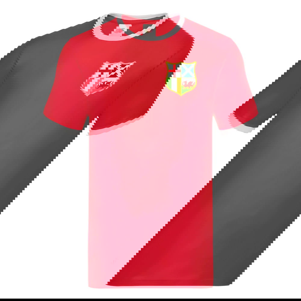 British and Irish Lions Ringer T-Shirt (Red) (Wyn Jones 4)