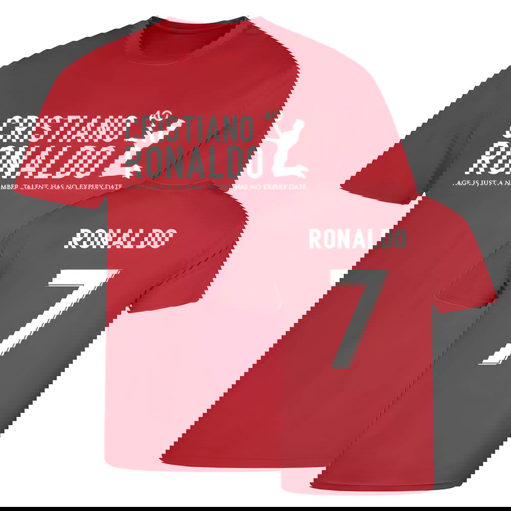 Cristiano Ronaldo at 40 Manchester United T-Shirt #7 (Red)