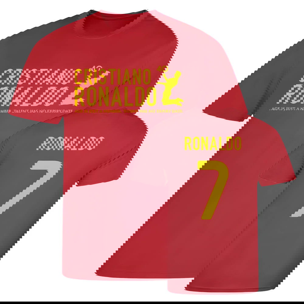 Cristiano Ronaldo at 40 Portugal T-Shirt #7 (Red)