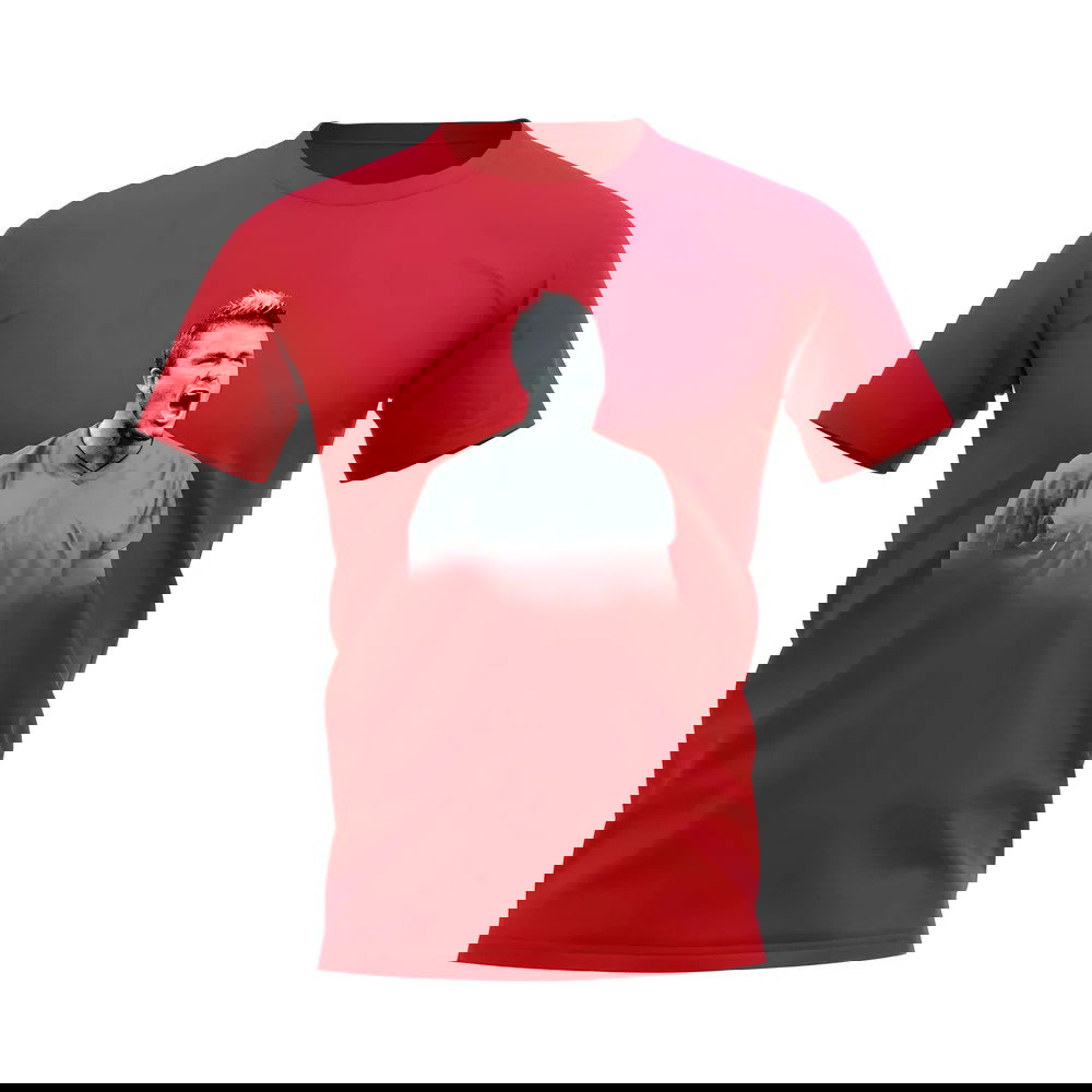 David Beckham England Football Legend T-Shirt (Red)