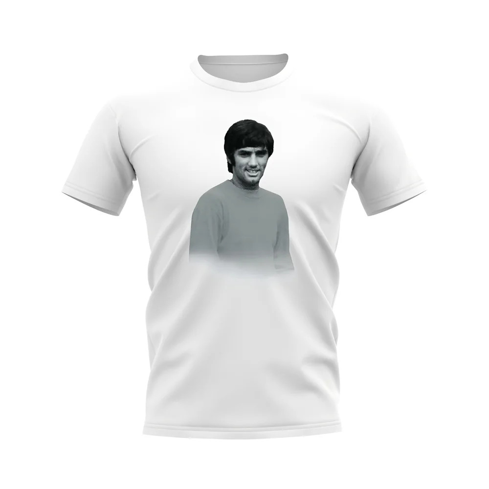 George Best Manchester United Legend T-Shirt (White)