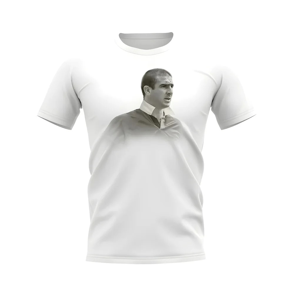 Eric Cantona Manchester United Legend T-Shirt (White)