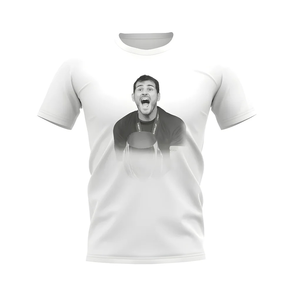Iker Casillas Real Madrid Legend T-Shirt (White)
