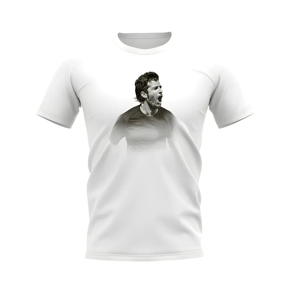 Luis Figo Portugal Legend T-Shirt (White)