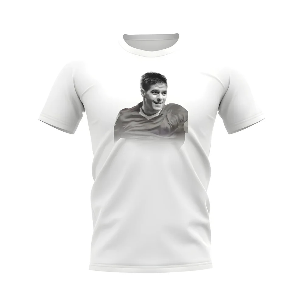 Steven Gerrard Liverpool Legend T-Shirt (White)