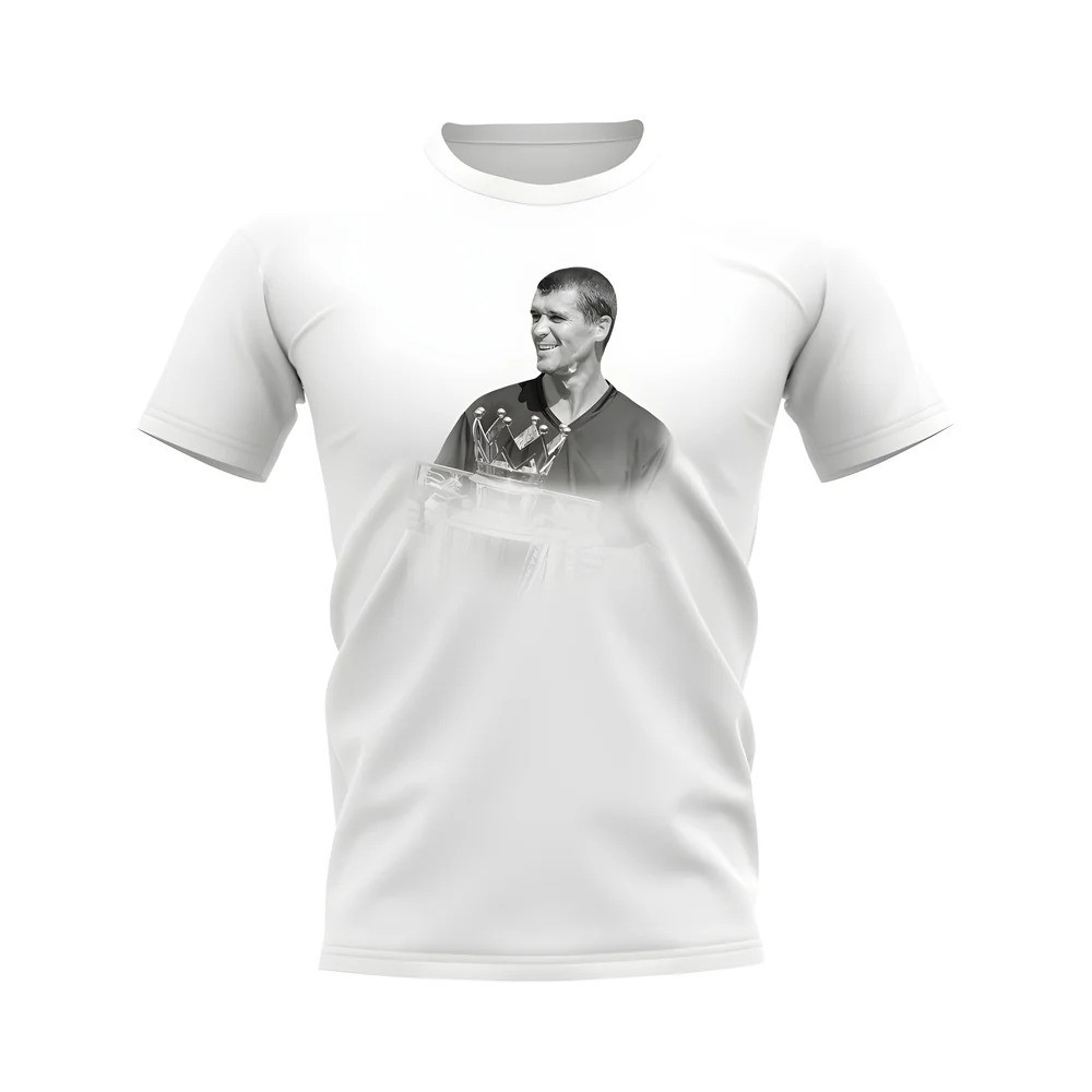 Roy Keane Manchester United Legend T-Shirt (White)