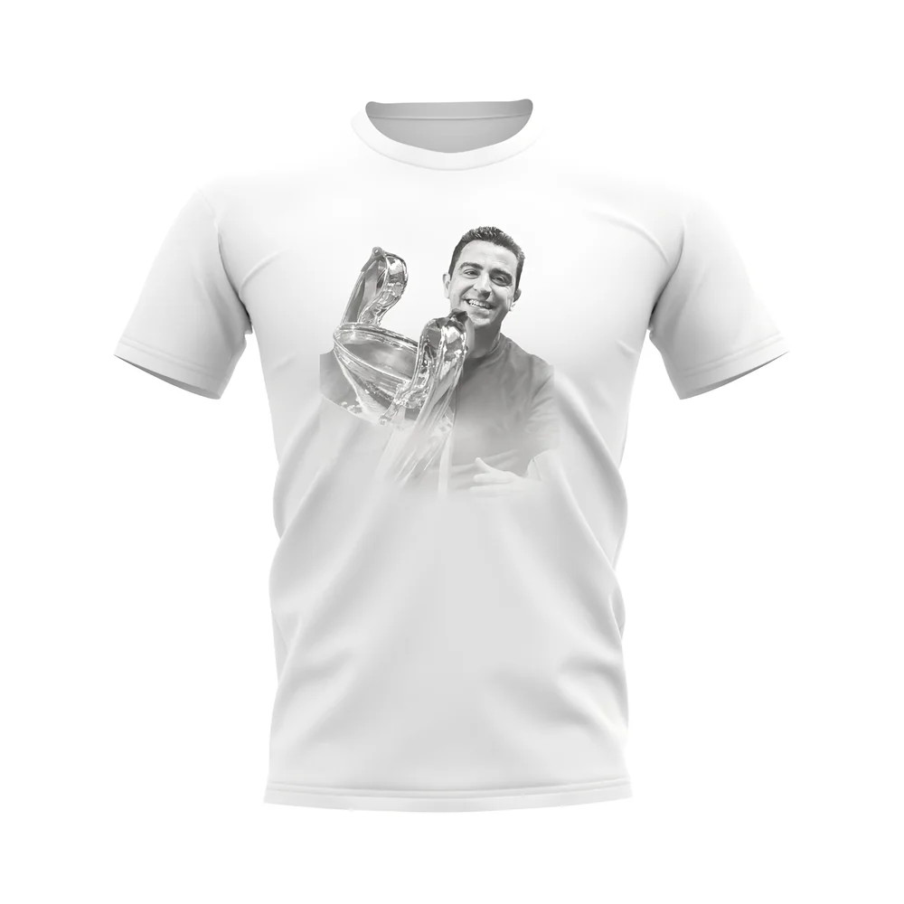 Xavi Barcelona Legend T-Shirt (White)