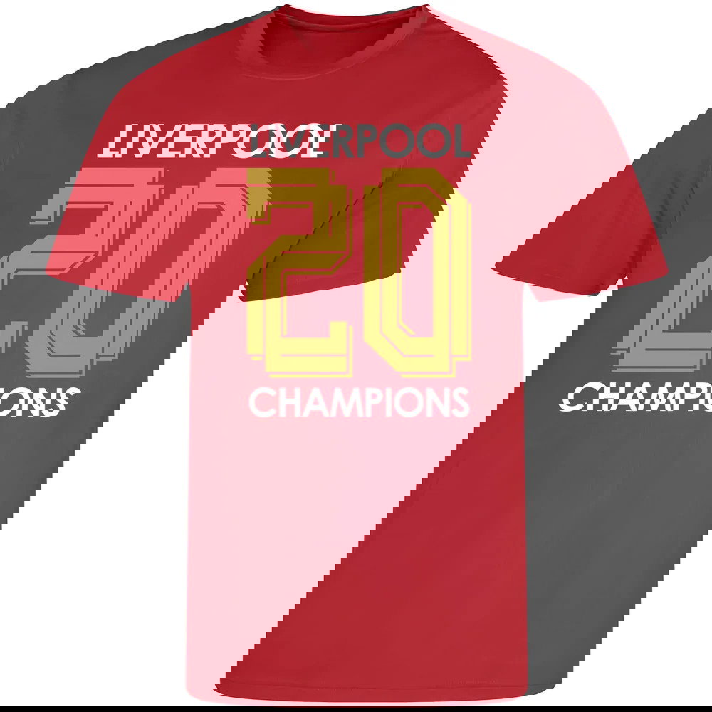 Liverpool Champions T-Shirt Number 20 (Red)