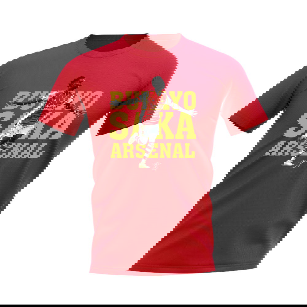 Bukayo Saka Arsenal Player Tee (Red)