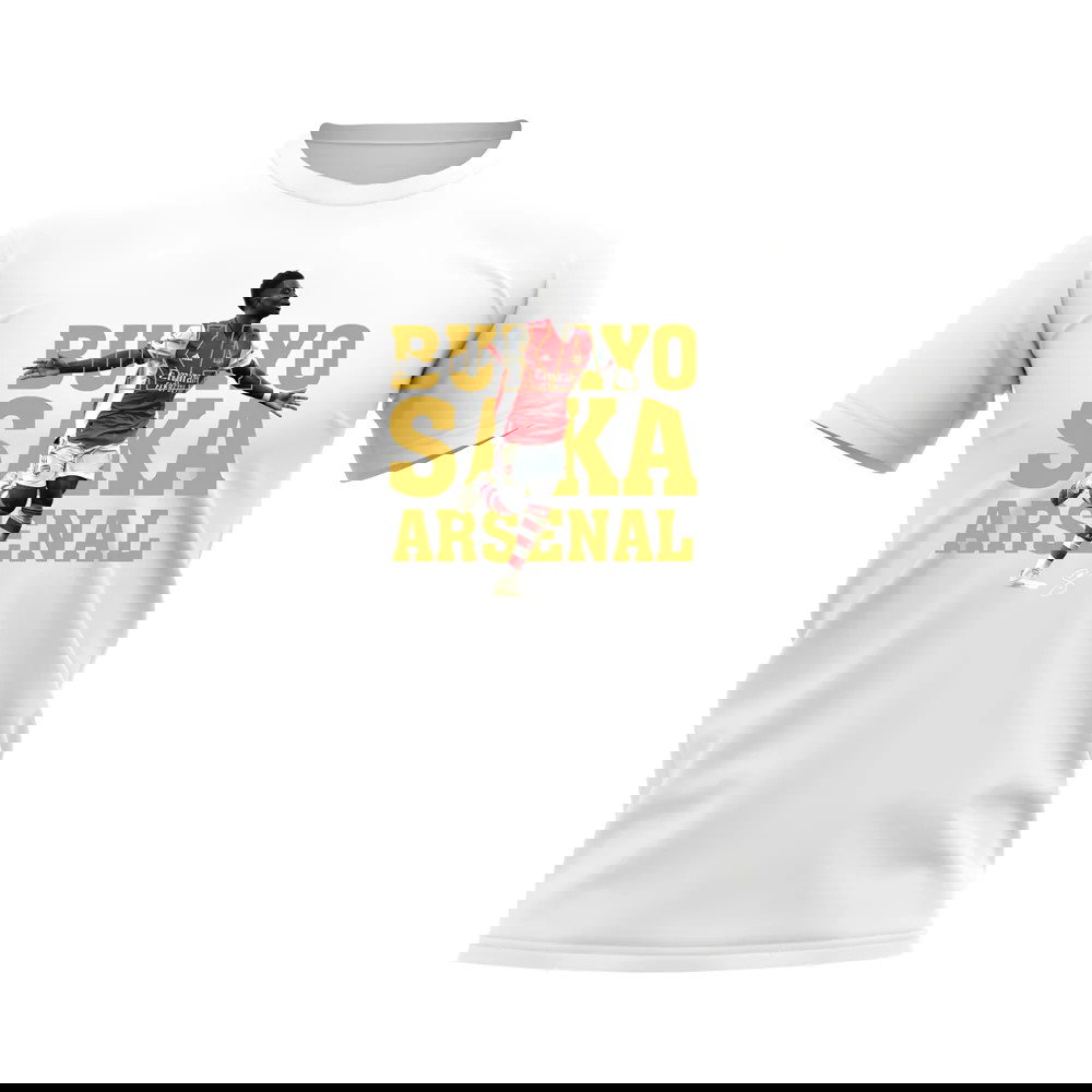 Bukayo Saka Arsenal Player Tee (White)