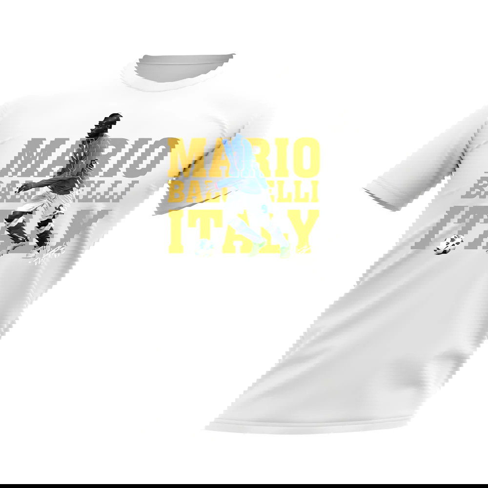 Mario Balotelli Italy Player Tee (White)