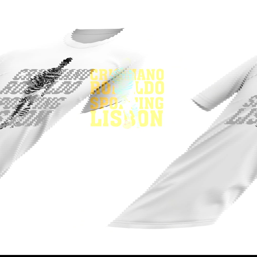Cristiano Ronaldo Sporting Lisbon Player Tee (White)
