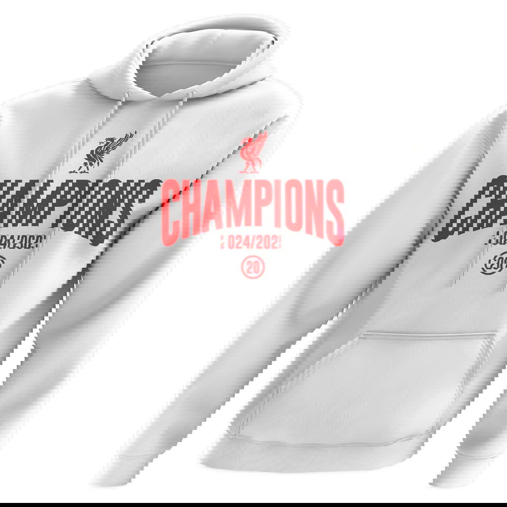 Liverpool 2024-2025 Champions Hoody (White)