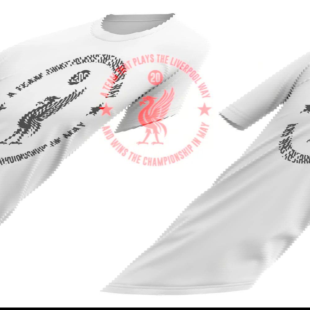 The Liverpool Way Champions 2024-25 T-Shirt (White)